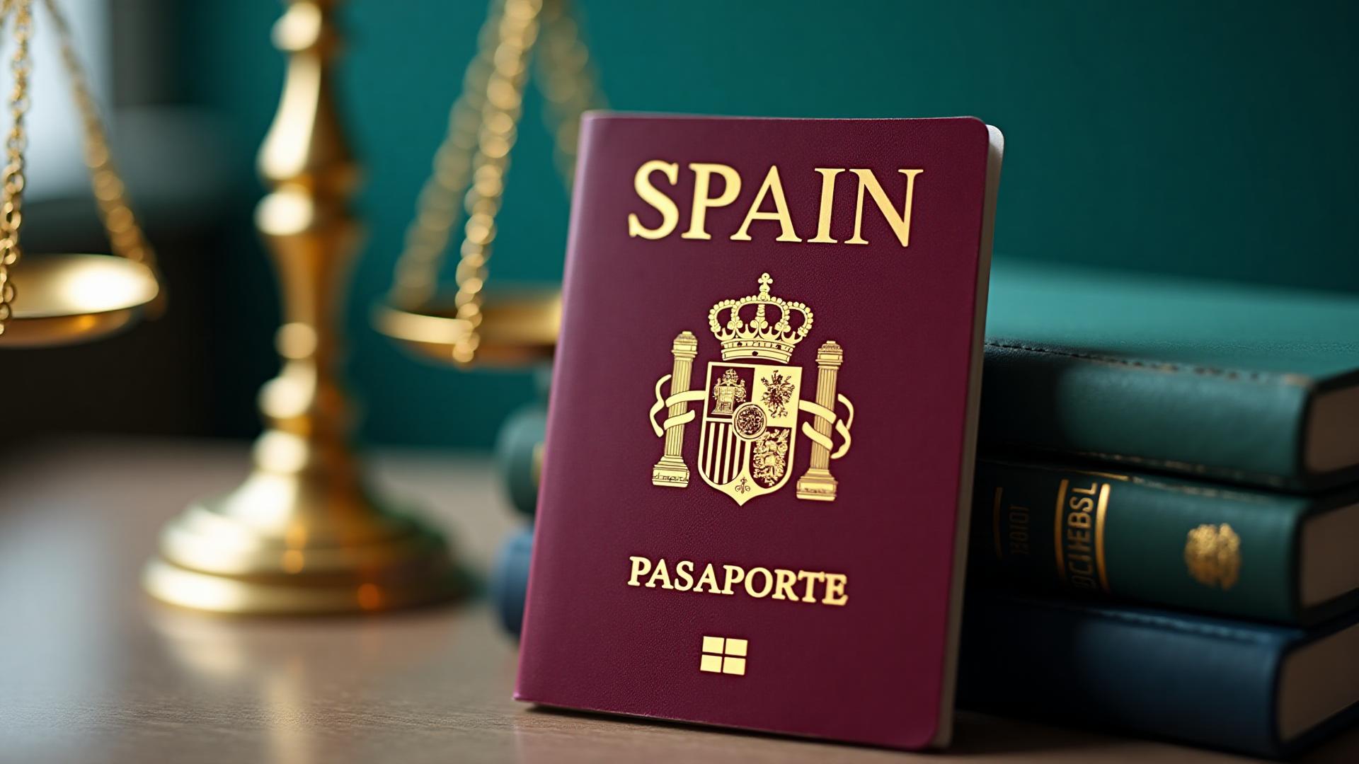Pasaporte español rojo oficial